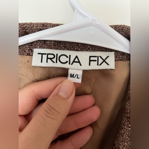 Tricia Fix vintage wool coat oversized butterfly design - Picture 9 of 12